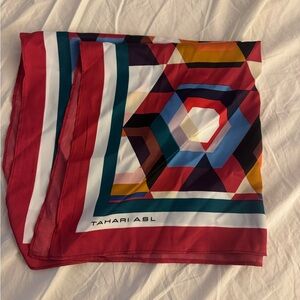 Tahari print colorful scarf